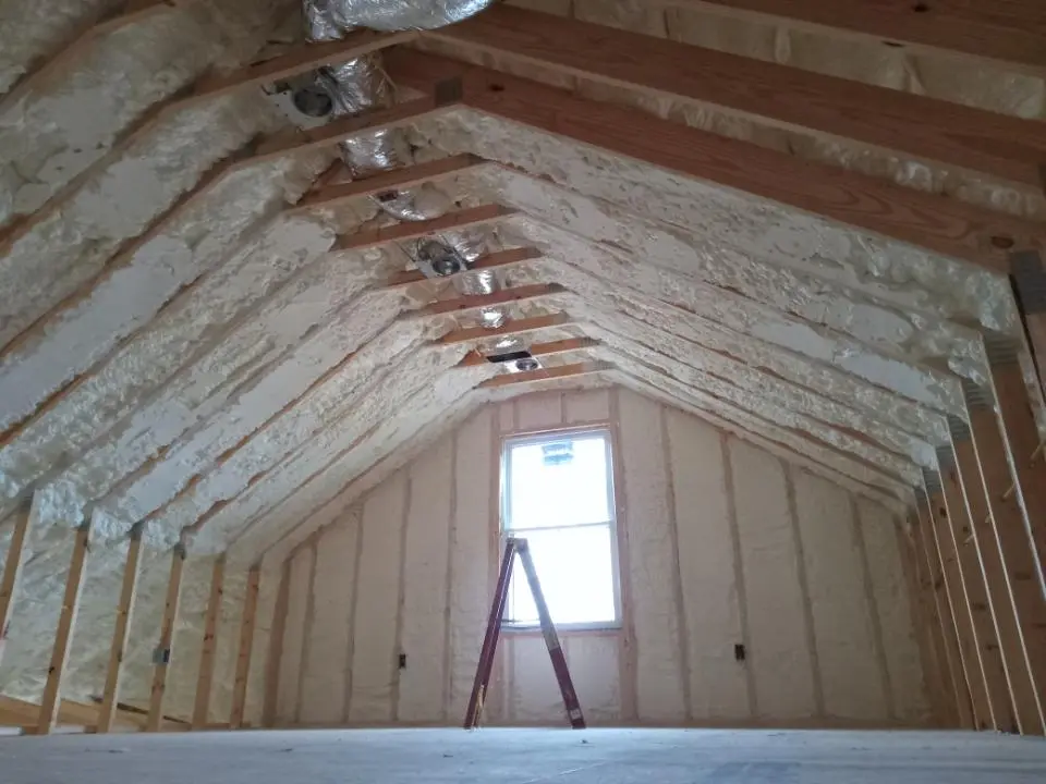 Spray foam roofing application for Crawl Space Insulation project in Highland Springs